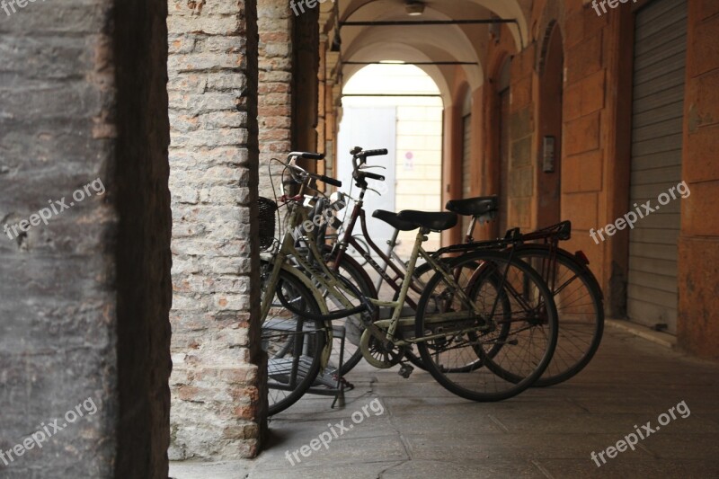 Bicycles Porch Historical Centre Columns Free Photos