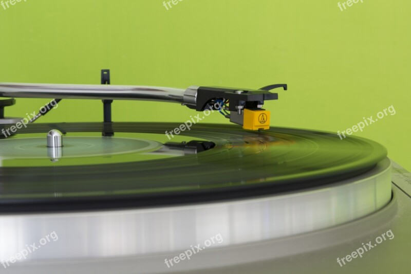 Disco Turntable Vinyl Music Green