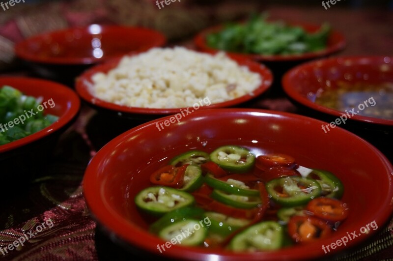 Thai Ingredients Coriander Dip Free Photos