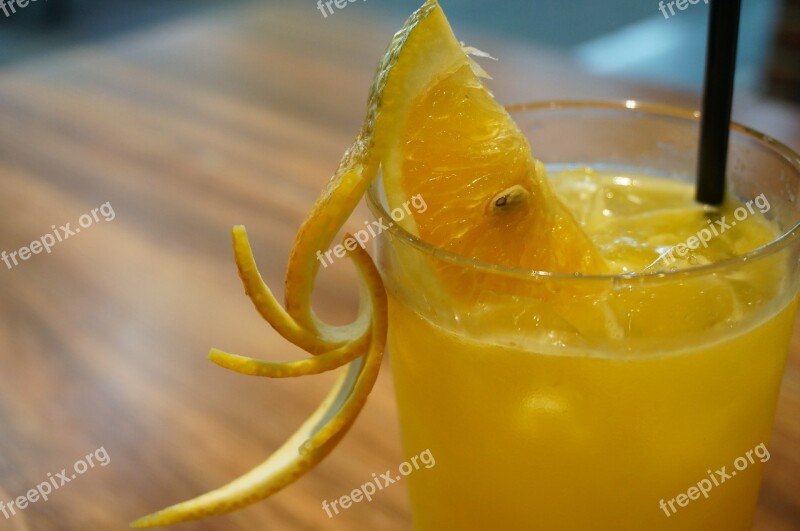 Afternoon Tea Orange Juice Summer Drinks Free Photos