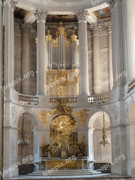 Versailles Organ Gold Palatial Church