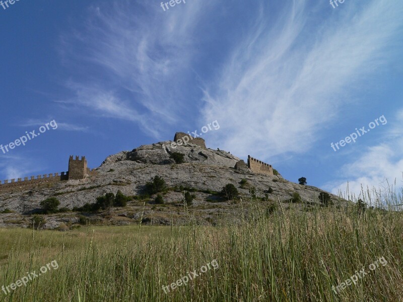 Hill Nature Crimea Castle Sky