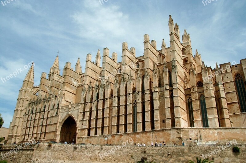 The Cathedral Spain Majorca Tourism Architecture