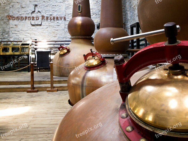 Distillery Bourbon Whiskey Vats Copper