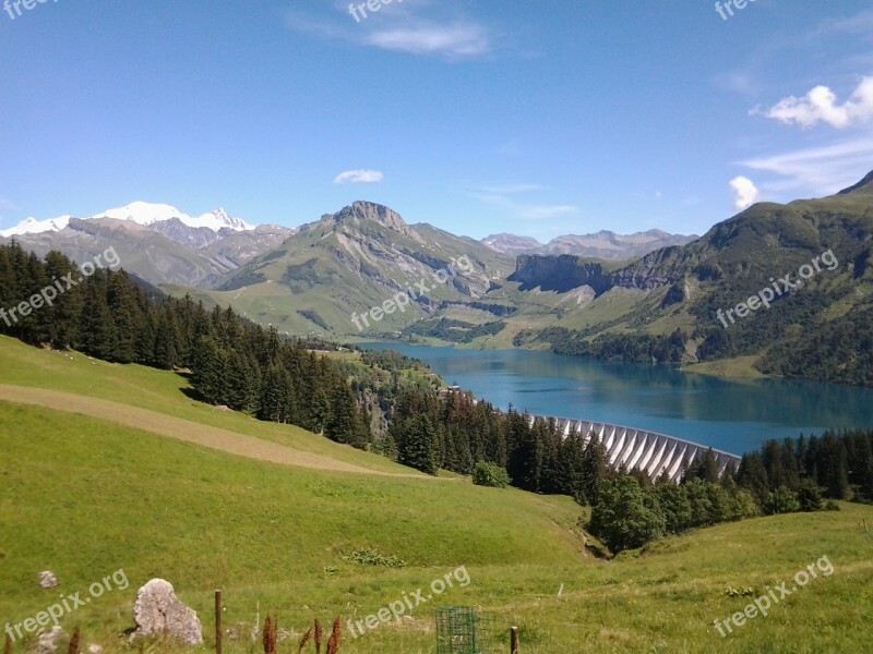 Alps Dam My Mountain Lake