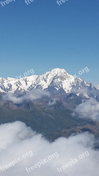 Mont Blanc Alps Mountain France Free Photos