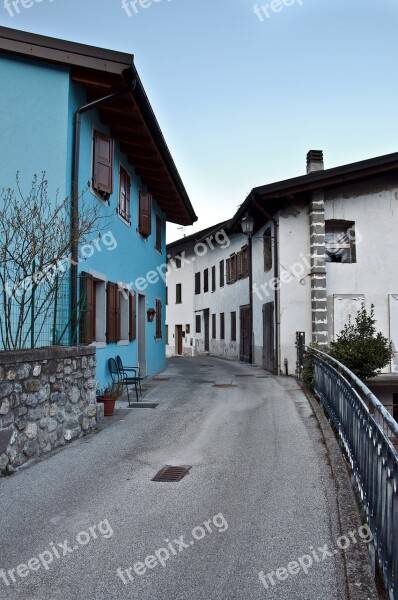 Street Blue House Safety Buildings