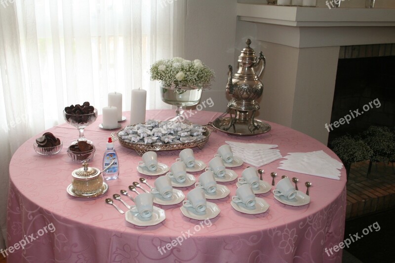 Coffee Table Baptism Christening Girl Free Photos