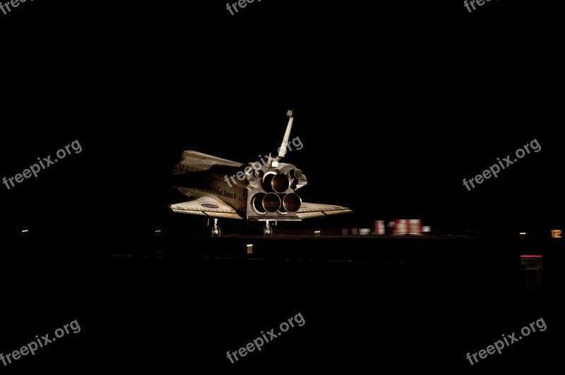 Space Shuttle Landing Atlantis Runway Spacecraft Space