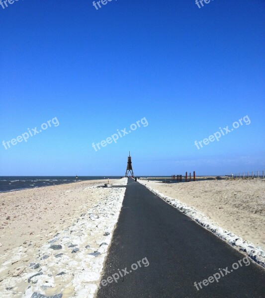 Cuxhaven Beach North Sea Blue Dunes