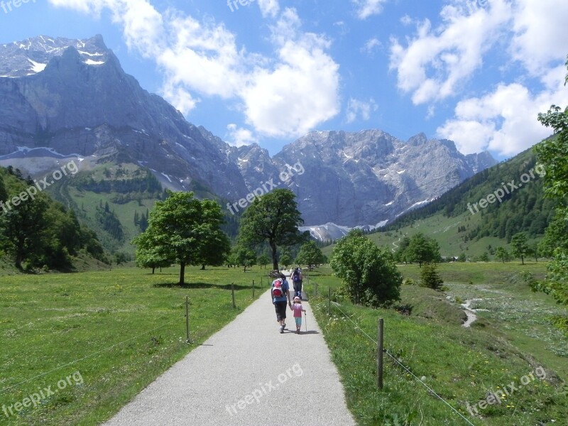 Alpine Landscape Road Mountains Nature