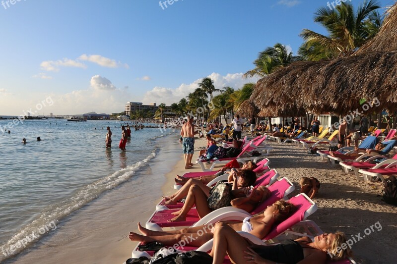 Beach Relaxation Sunbathing Female People