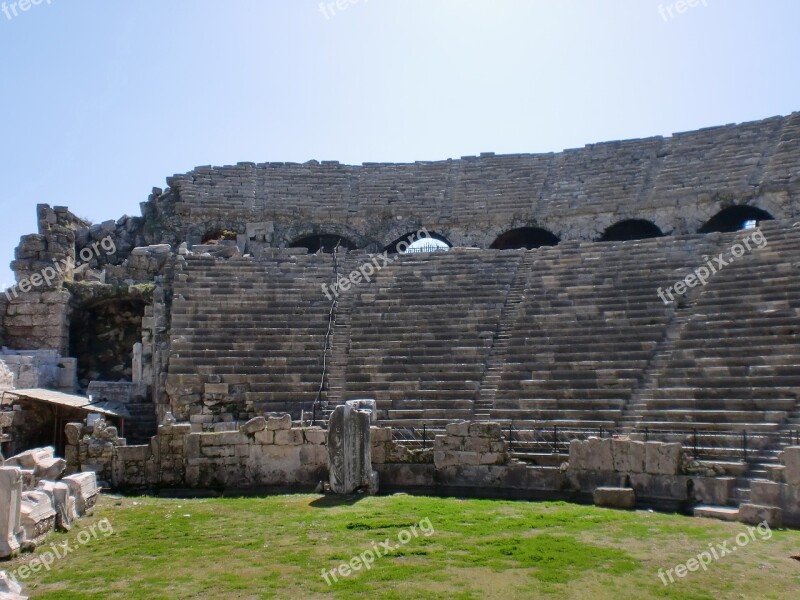 Alanya Turkey Roman Theatre Travel Turkish Riviera