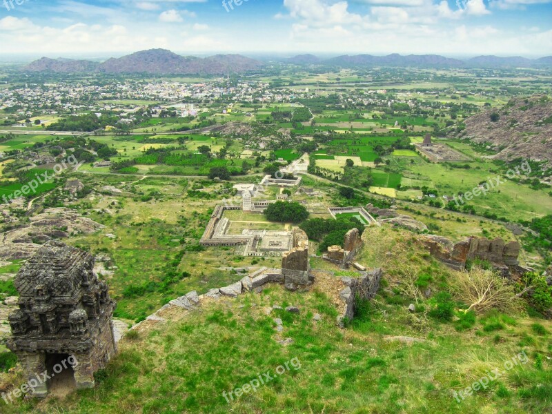 Landscape East India India High View Rural