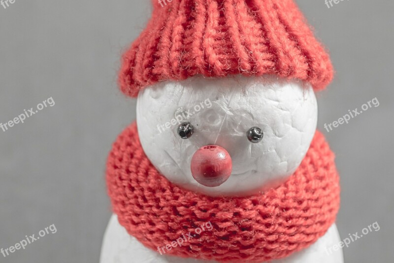 Snowman Winter Cap Cold Mood