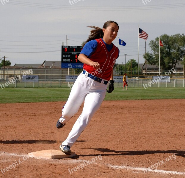 Baseball Softball Female Woman Girl