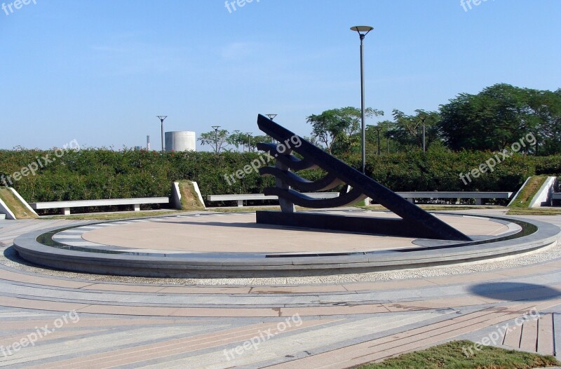 Sundial Park Riverfront Sabarmati River