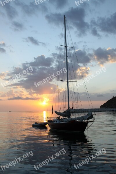 Boat Sea Porto Water Dawn