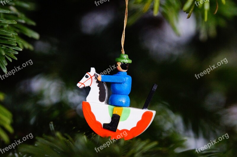 Reiter Rocking Horse Holzfigur Figure Christmas Ornaments