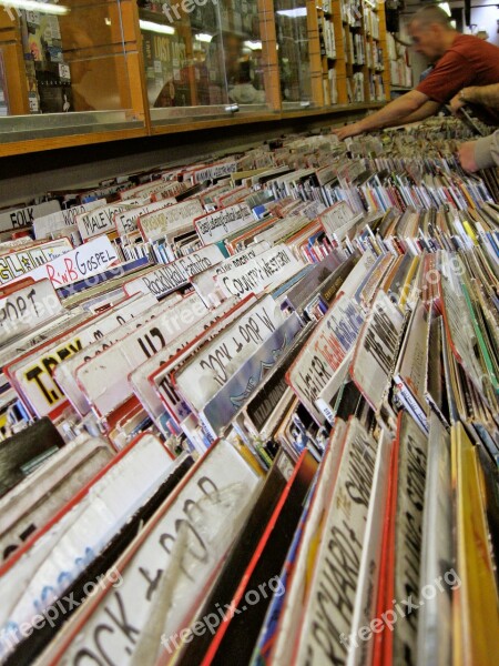 Second Hand Record Shop Store Camden Market