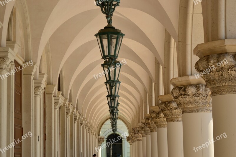 Architecture Lamps Column Temple Ancient