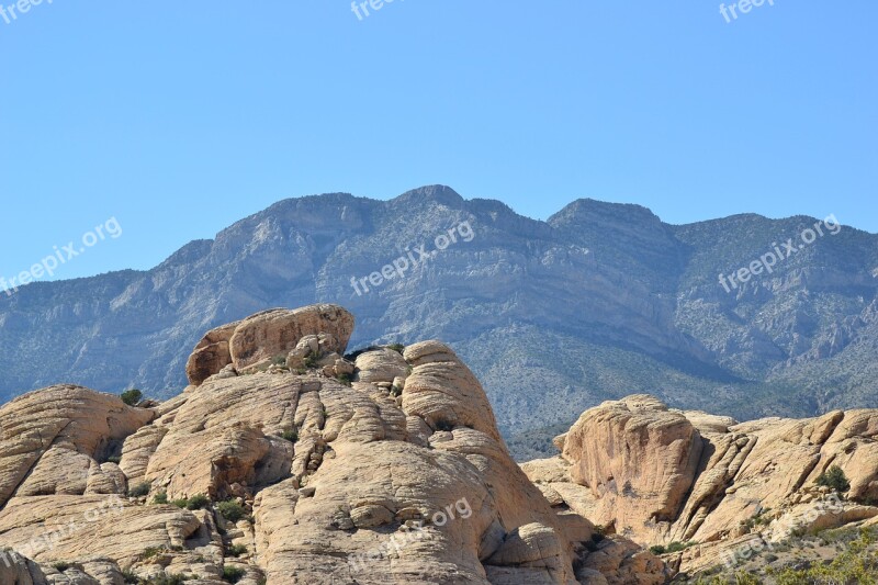 Desert Vegas California Hiking Mountain