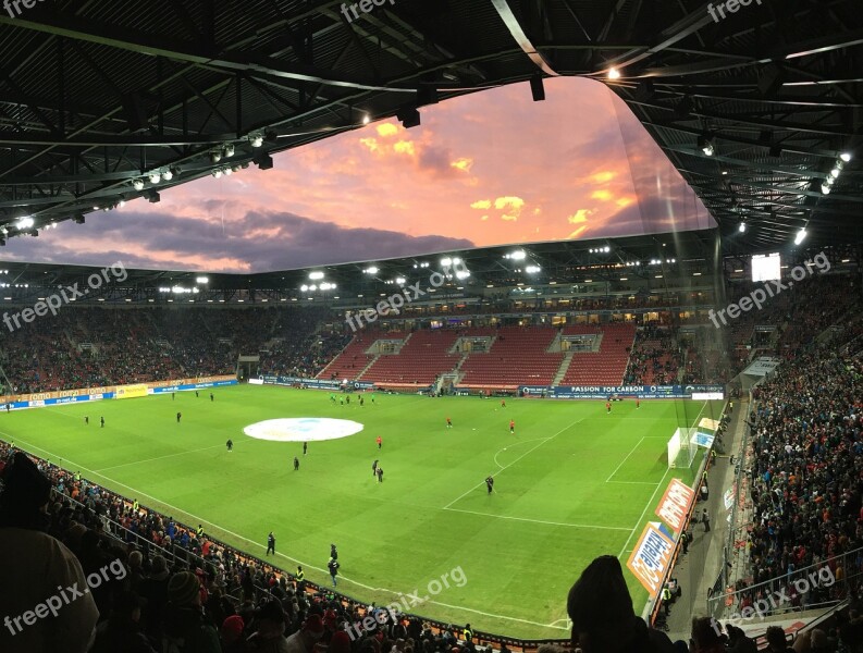 Arena Football Match Playing Field Fc Augsburg Sgl-arena