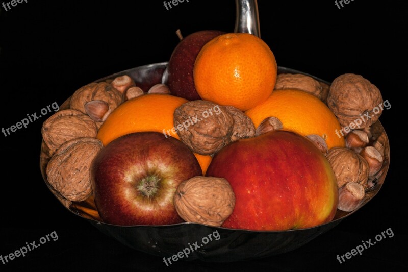 Shells Fruit Bowls Food Apple Still