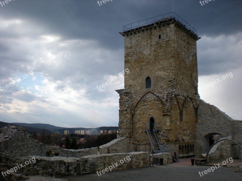 Castle Castle Of Diósgyőr Miskolc Hungary Monument Age Of