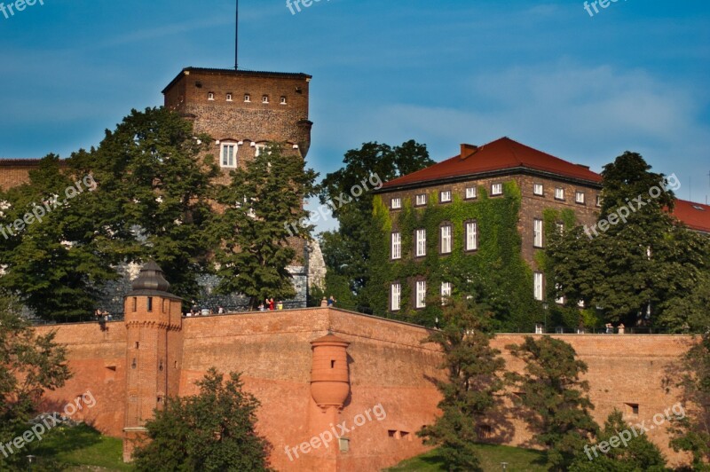 Kraków Wawel Castle Monument Lake Dusia