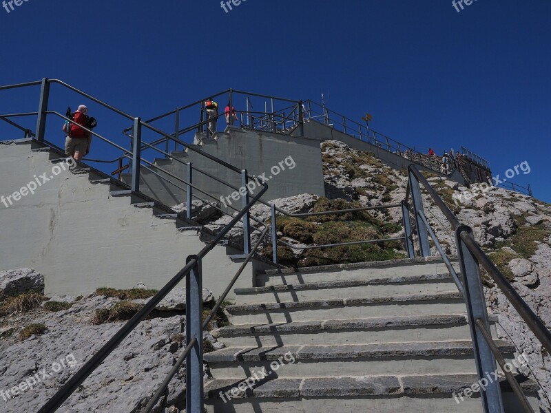 Stairs Rise Gradually Staircase Säntis