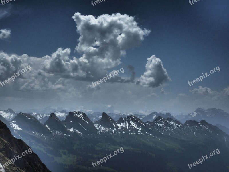 Churfirsten Mountains Alpine St Gallen