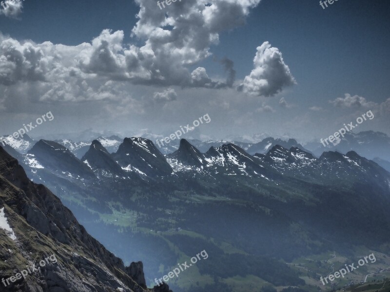 Churfirsten Mountains Alpine St Gallen