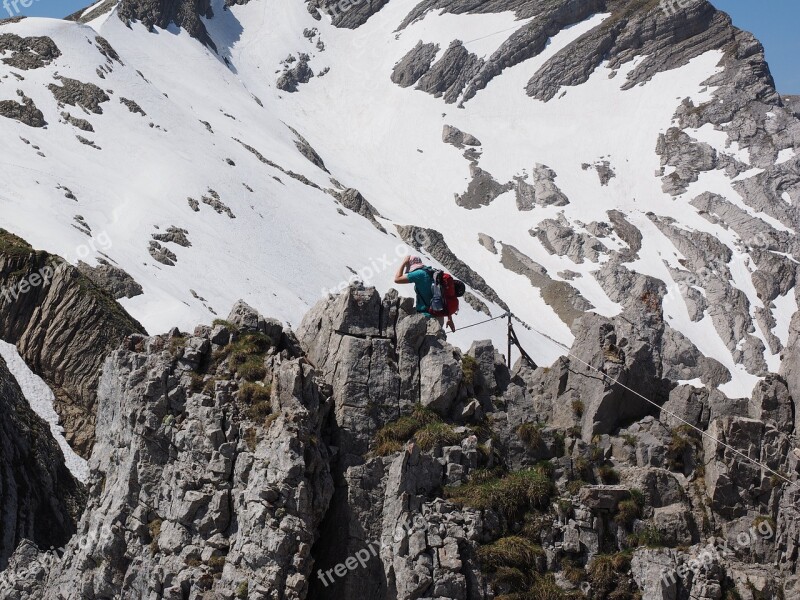 Scheefelder Wanderin Mountaineering Mountaineer Lenses Ridge