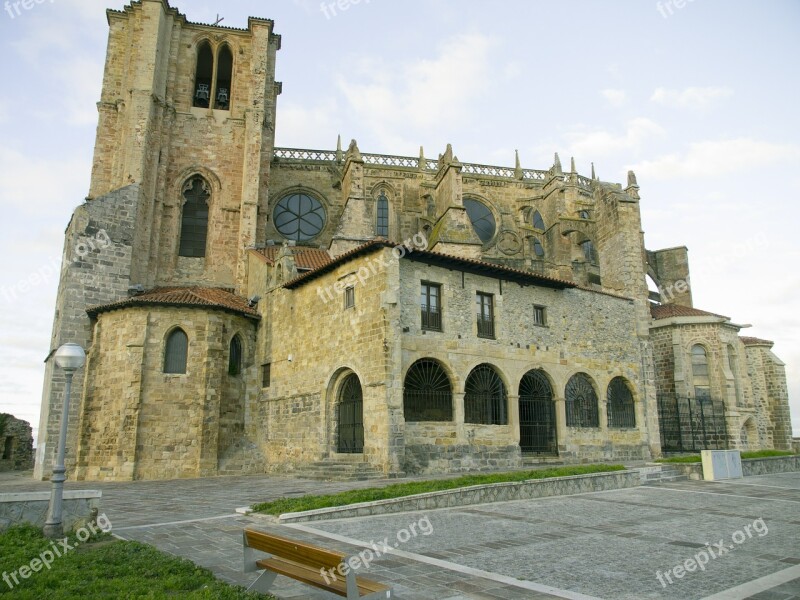 Castle Castro Urdiales Monument Free Photos