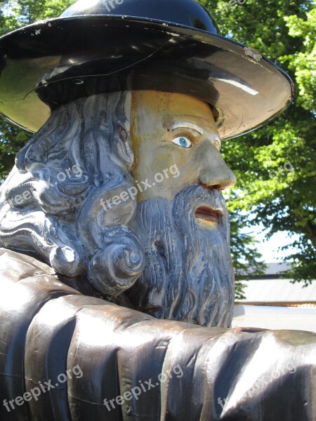 Rosenbom Karlskrona Sweden Statue Wooden