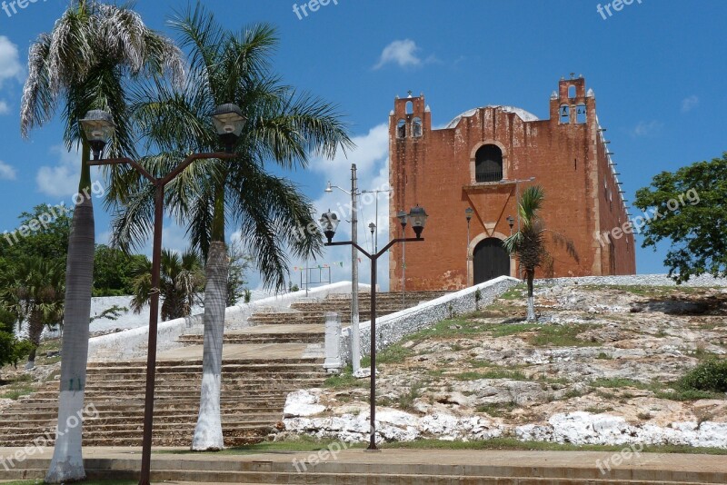 Mexico Yucatan Church Free Photos