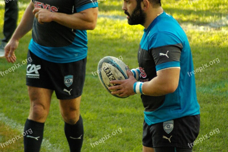 Rugby Stadium Ball Players Free Photos