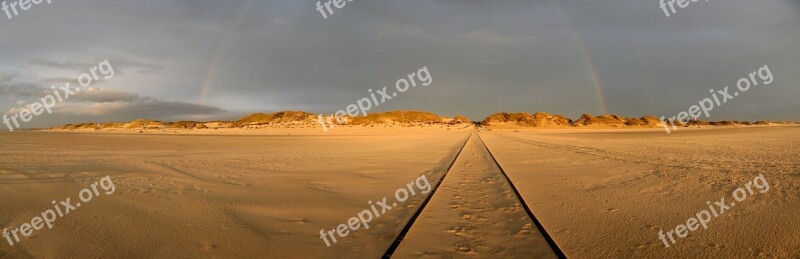 Amrum Beach Rainbow Dunes Nordfriesland