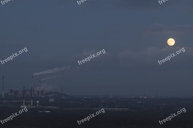 Industry Power Station Moon Gelsenkirchen Scholven