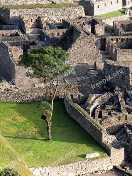 Machu Picchu Peru Andes World Heritage Free Photos