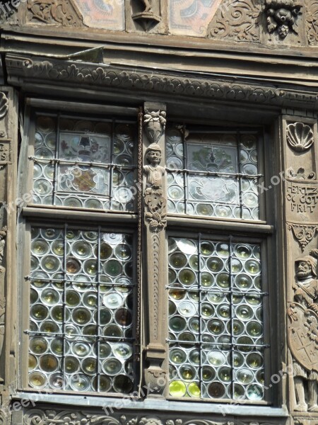 Window Glass Disc Old Architecture