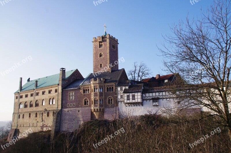 Wartburg Castle Castle Knight's Castle Middle Ages Germany