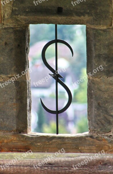 Window Wall Stone Grid Metal