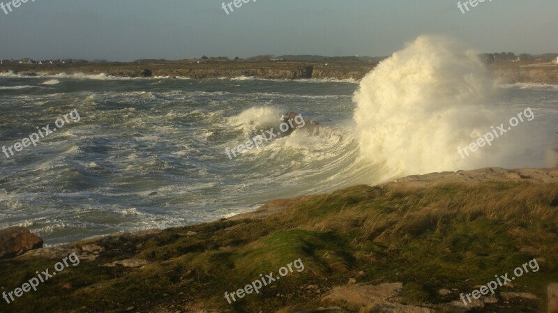 Storm Brittany Sea Free Photos