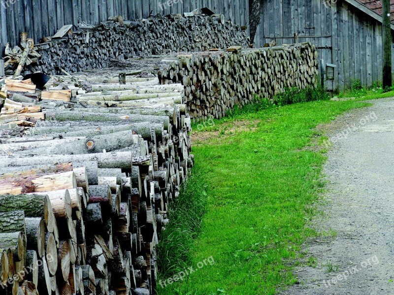 Wood Bavaria Pile Of Wood Nature Firewood