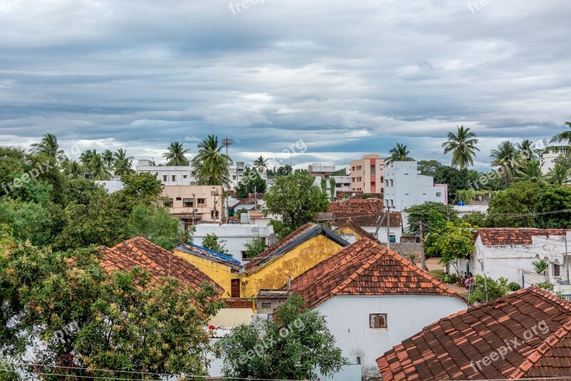 Village Landscape Building Old View