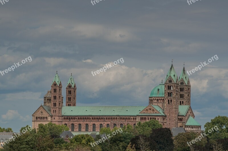 Dom Speyer Building Germany Steeple