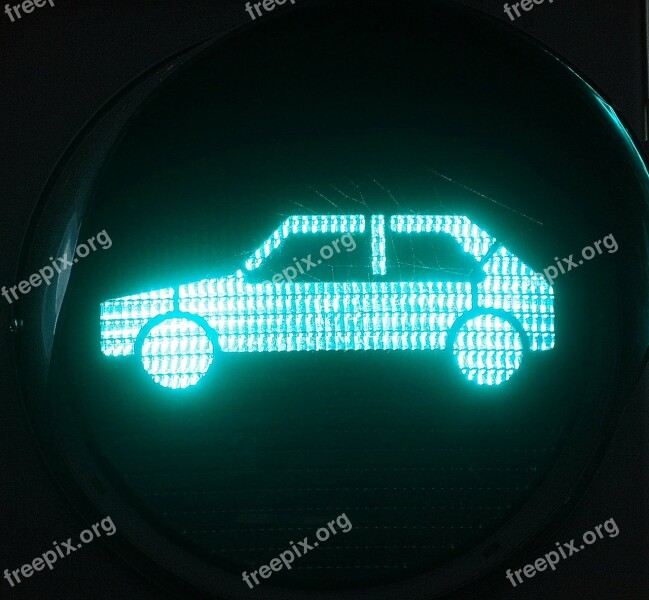 Auto Traffic Lights Car Green Drive