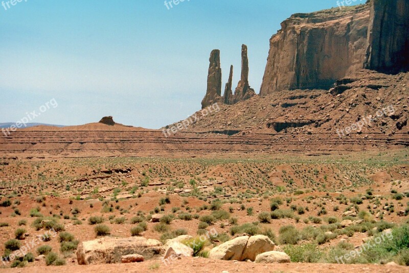 Monument Valley Sandstone Buttes Arizona Desert